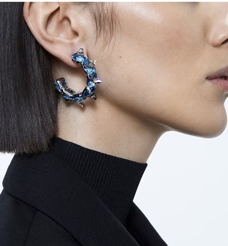 Orecchini cerchio swarovski - orecchini,