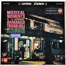 RCA ITALIANA PSL 10028 ITALY Armando TROVAIOLI Musical Moments at La "Capannina"