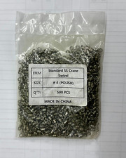 GIRELLE DA PESCA CRANE IN ACCIAIO INOX #4  CONZO PALAMITO PALANGARO