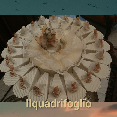 Torta bomboniera battesimo - bomboniera, battesimo#