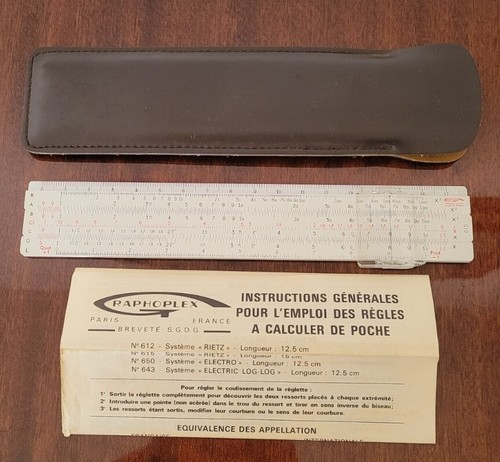 Ancienne règle calcul - règle, de