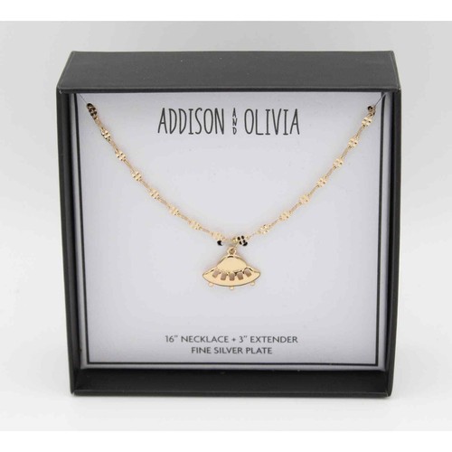 Collana ufo placcato - oro, su