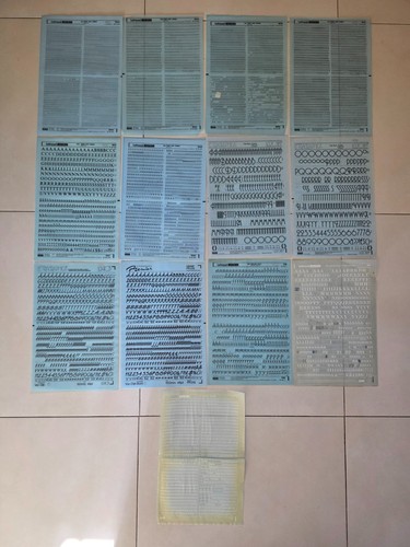 Letraset transfer lettere - transfer,