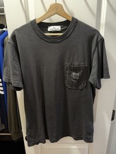 Stone Island Black Logo Cotton