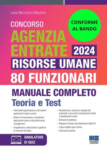 Concorso agenzia entrate 2024 - concorso,