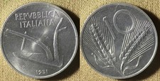 Italy : 1951R 10 Lira Gem BU #