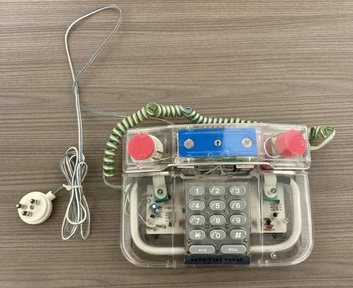Telefono fisso vintage neon - telefono,