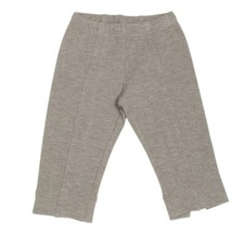 MONNALISA BEBE Grey Leggings Stretch Elasticated Waist Split Cuffs 9M / 76CM