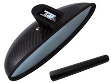 Premium Specchio Specchietto Interno Design Pellicola Set Nero Opaco per Molti