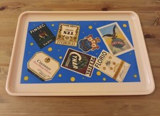 Vassoio pubblicitario vintage Cynar Finsec Cinzano Florio Smirnoff Vodka Fernet