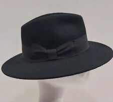 CAPPELLO FELTRO LANA NERO TESA