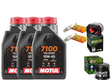 KIT/TAGLIANDO YAMAHA MT-07 2018 2019 MOTUL 7100 10W40 FILTRI OLIO ARIA CANDELE