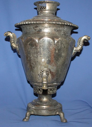 Antica teiera samovar russa - , in