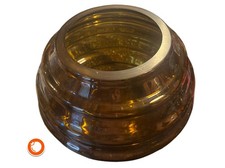 Nuovo vaso Ikea STOCCOLMA 2025, marrone, vetro a bolle da 20 cm