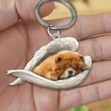 ?Cute Funny Sleeping Angel Dog Wing Dog Hanging Ornament Acrylic Pendan