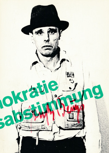Joseph beuys autografato - beuys, pk