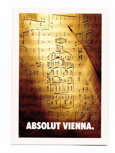 Cartolina promocard absolut - cartolina,