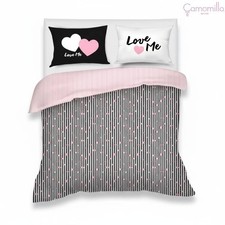 Completo copripiumino in raso