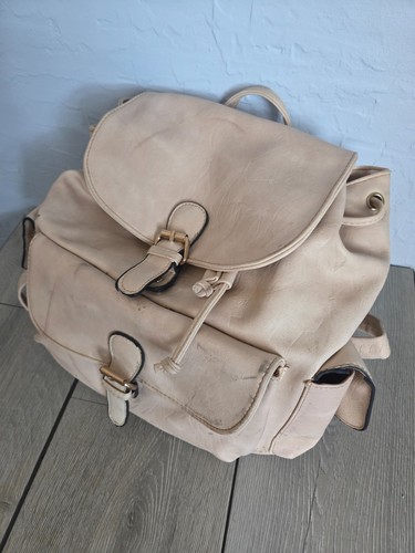 Zaino unisex pelle beige - unisex,