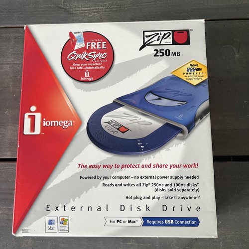 Iomega zip drive - iomega, 250mb