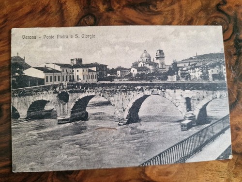 Cartolina verona ponte - cartolina, pietra