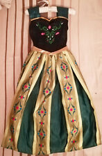 Frozen Anna n.2 vestiti Incoronazione-Corpetto in velluto nero/gemme come Nuovo 