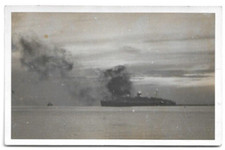 CARTOLINA MARINA ,TRANSLATLANTICO ITALIANO IN NAVIGAZIONE - REX ? - BOLLI - 1939