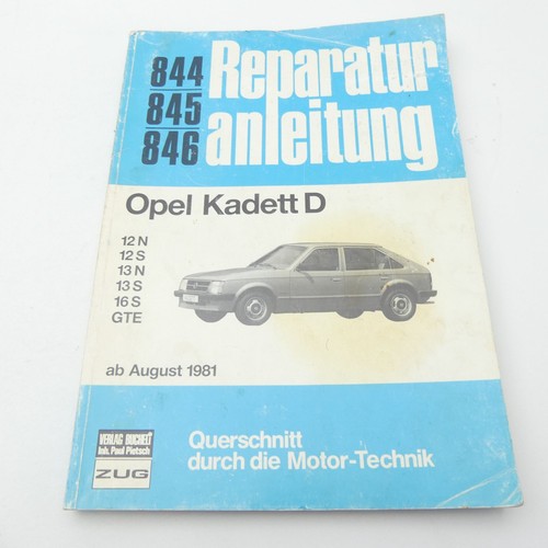 Opel kadett manuale - d, officina