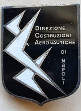 DISTINTIVO DIREZIONE COSTRUZIONI NAPOLI AERONAUTICA AVIAZIONE AEREO AEROPORTO