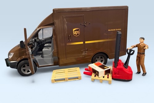 Ups truck mercedes benz - benz, pallet