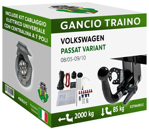 Gancio orizzontale estraibile - gancio,