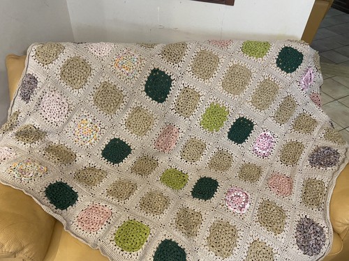 Coperta uncinetto fatta - a, mano