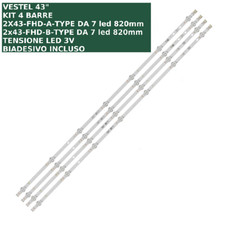 KIT 4 BARRE STRIP LED TV