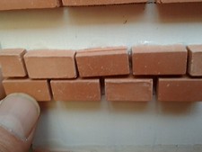 25 mattoni 10x20mm  terracotta minuterie presepe miniature nativity crib 