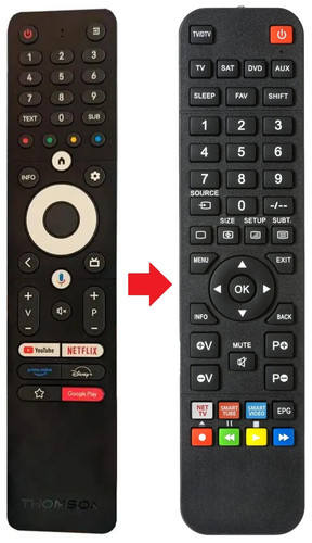 Telecomando adatto per thomson - telecomando,