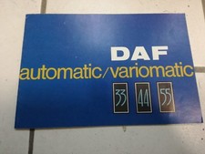 DAF automatic variomatic 55 44 33 brochure depliant  auto 1967 advertisement
