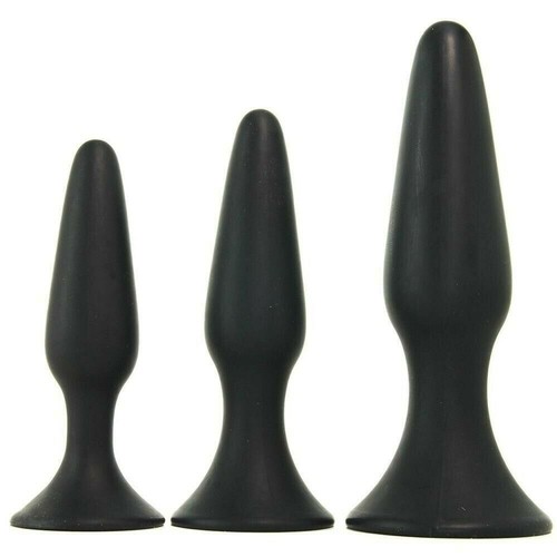 Anal plug butt black - , kit