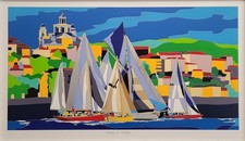 Ugo Nespolo Serigrafia Vento