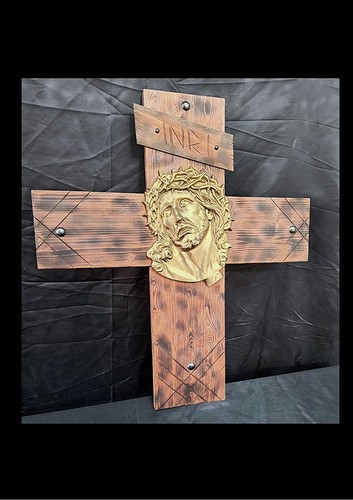 Croce legno con - con, di