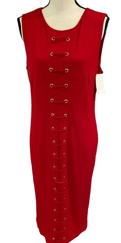 Abito rosso carmen marc valvo - rosso,