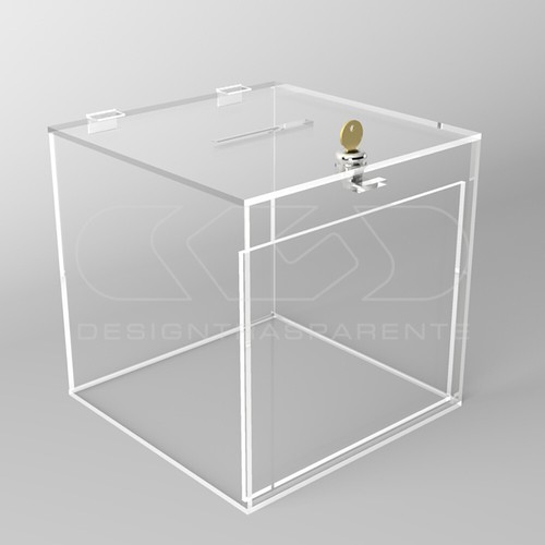 Urna plexiglass trasparente - in,