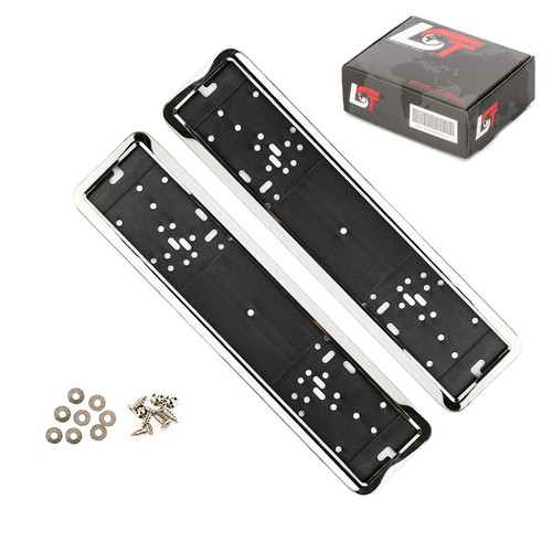 Supporto targa acciaio - 2x,