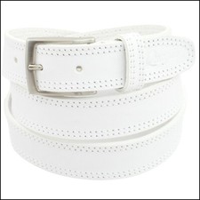 Cintura Uomo vera Pelle Bianca