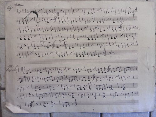 Spartito antico manoscritto - , a