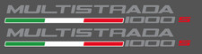 2 Adesivi DUCATI MULTISTRADA 1000 S tutti i COLORI DISPONIBILI BANDIERINA ITALIA