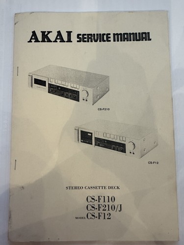 Akai f110 f210 - akai, cs-f210
