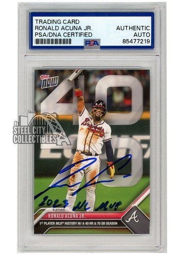 Autografo ronald acuna 2023 - jr,