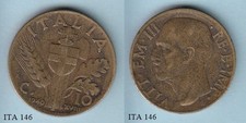Italy 10 Centesimi 1940 R