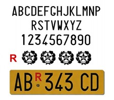 kit completo adesivi Targa