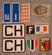 Lotto 18 adesivi /sticker vintage. Stemmi Nazioni E Città 